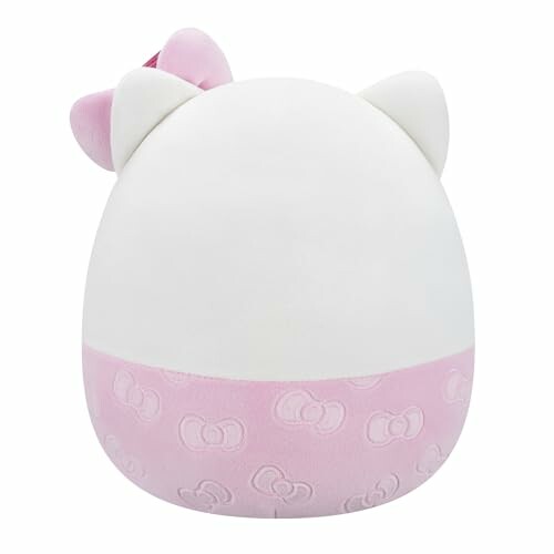 Jouet en peluche Hello Kitty vu de dos.