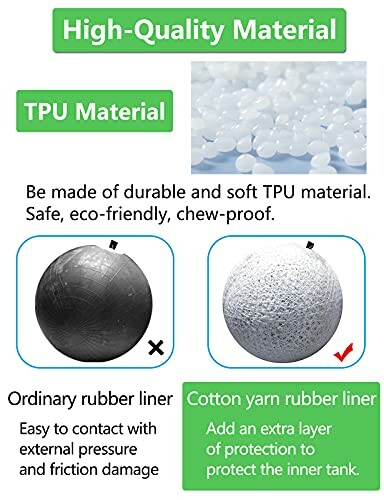 Informations sur le matériau TPU de haute qualité, comparé à la doublure en caoutchouc ordinaire.