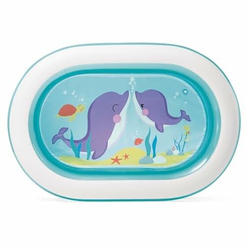 Baignoire gonflable pour bébé avec dauphins colorés