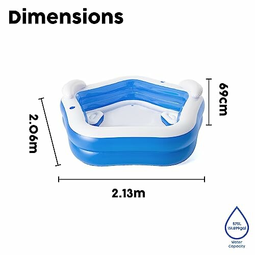 Dimensions d'une piscine gonflable familiale