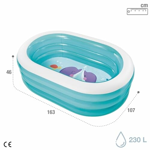 Piscine gonflable pour enfants avec dauphins