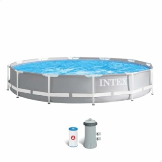 Piscine hors-sol Intex avec filtre et pompe.