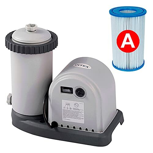 Pompe de filtration de piscine Intex avec cartouche de filtre