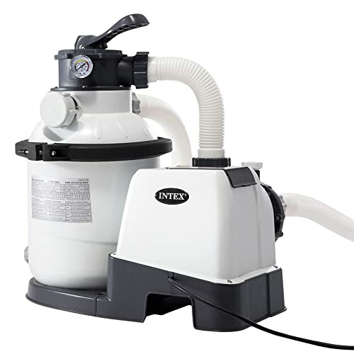Pompe à filtre à sable Intex pour piscine.