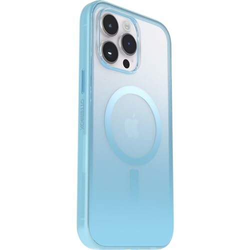 iPhone avec coque bleue transparente