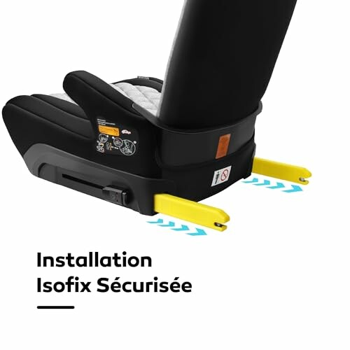 Siège auto avec installation Isofix sécurisée.