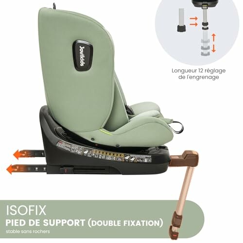 Siège auto pour enfant avec pied de support ISOFIX