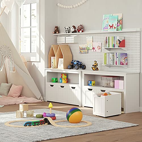 VASAGLE Meuble de Rangement pour Jouets