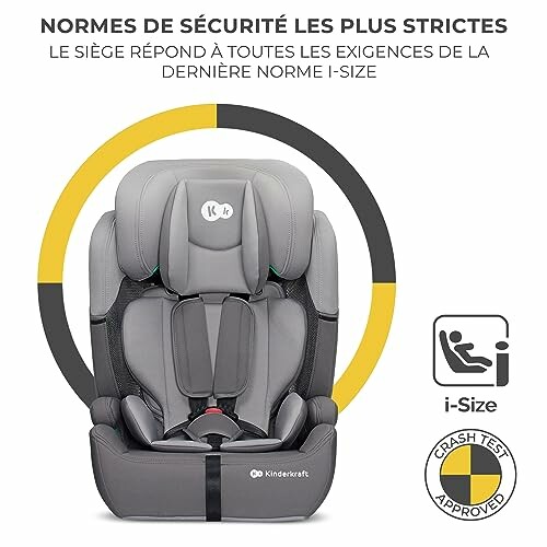 Siège auto Kinderkraft conforme aux normes i-Size