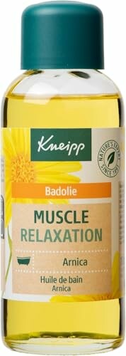 Bouteille d'huile de bain Kneipp pour relaxation musculaire à l'arnica.