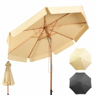 Giantex Parasol de Jardin Extérieur 3M