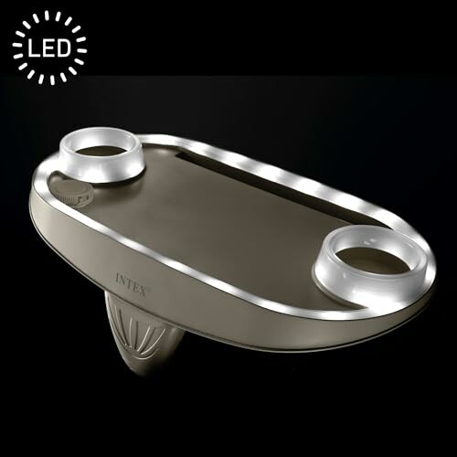 Porte-gobelets flottant avec éclairage LED pour piscine