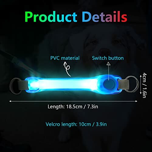 Détails du produit LED pour collier de chien