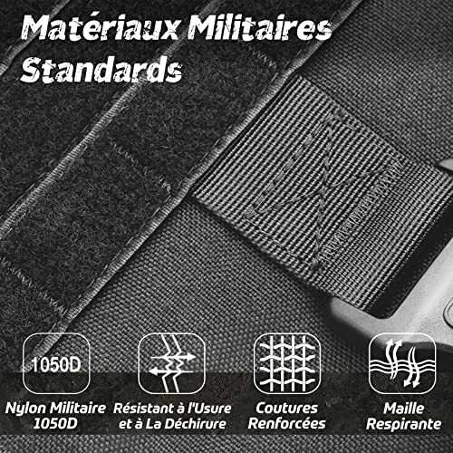 Matériaux militaires standards avec nylon résistant et coutures renforcées