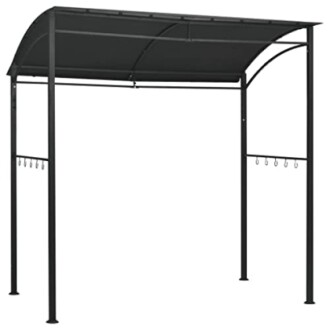 Abri de barbecue moderne en métal noir