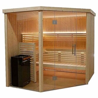 Cabine de Sauna Harvia d'angle