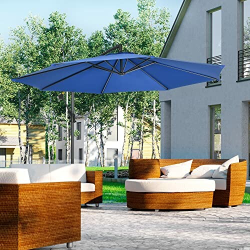 Parasol déporté Outsunny 3 m