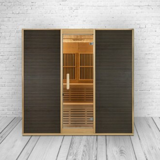Modèle combiné de sauna et cabine infrarouge