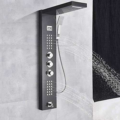 Panneau de douche moderne avec jets d'eau