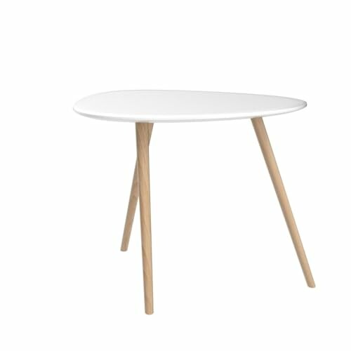 Table d'appoint Mileo Blanche