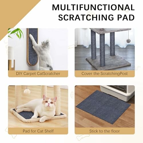 Tapis de griffage multifonctionnel pour chats.