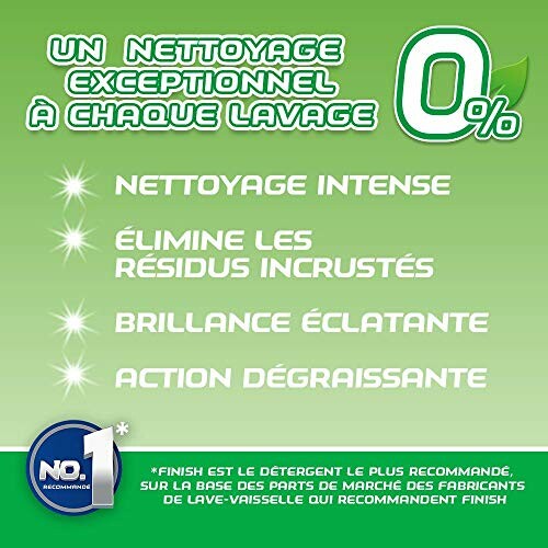 Publicité pour un produit de nettoyage avec bénéfices en français.