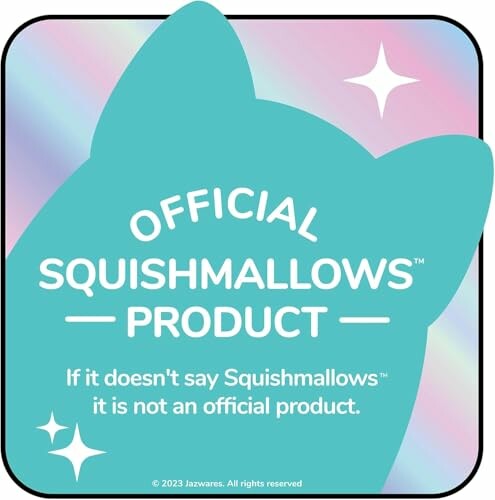 Étiquette officielle du produit Squishmallows