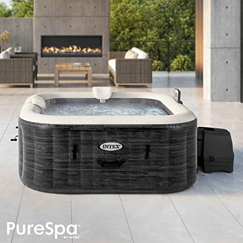 Intex Pure Spa Bulles Ardoise 4 Places