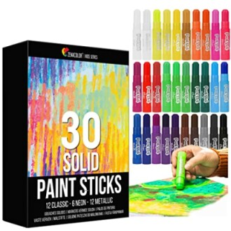 Ensemble de bâtons de peinture colorés pour enfants