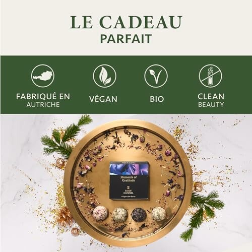 Coffret Cadeau Femme - 4x Bombe de Bain Bio