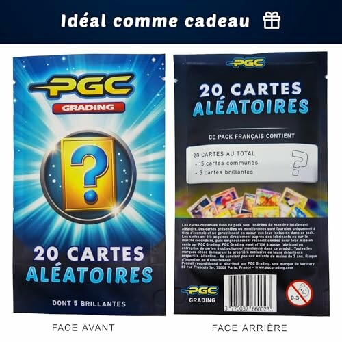 Paquet de 20 cartes aléatoires PGC Grading