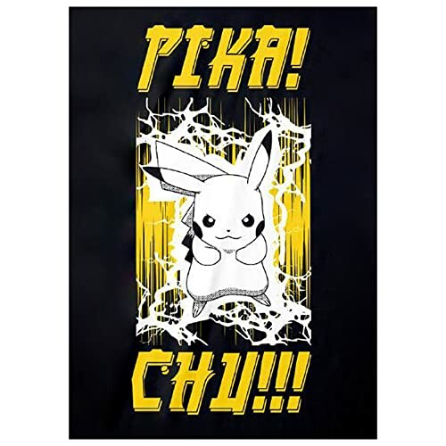 Affiche de Pikachu avec texte Pika Chu.