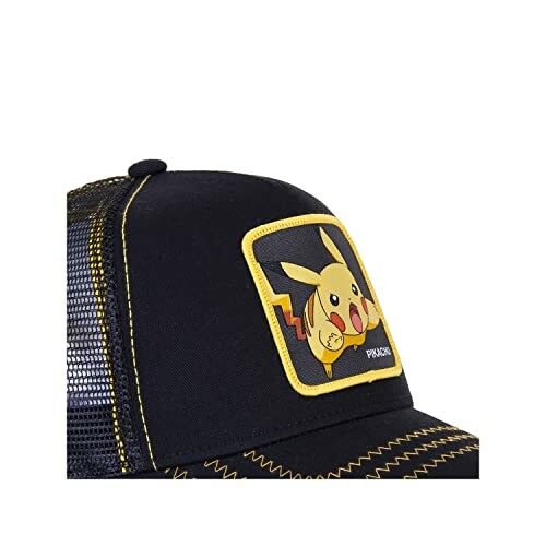 Casquette noire avec Pikachu
