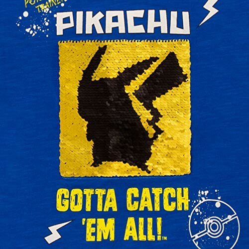 T-shirt avec Pikachu et texte 'Gotta Catch 'Em All!'
