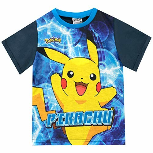 T-shirt bleu avec Pikachu imprimé