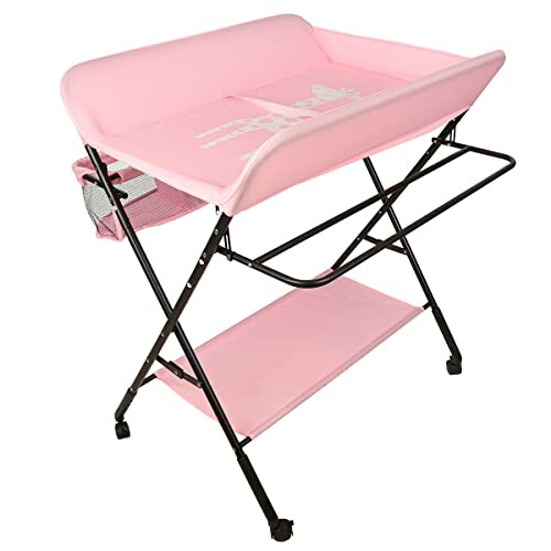 Table à langer rose pour bébé