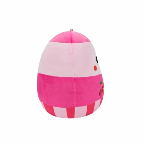 Jouet en peluche rayé rose avec cerises