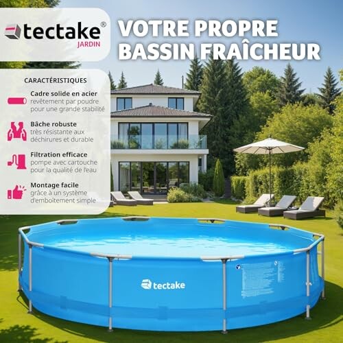 Piscine Tubulaire Ronde TecTake