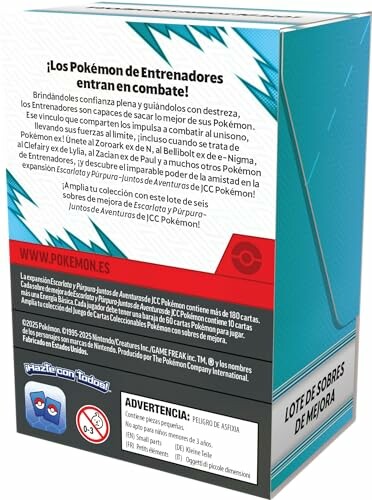 Boîte de paquets boosters Pokémon en espagnol