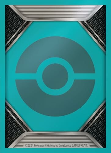 Dos d'une carte Pokémon avec un design moderne en bleu et argent.