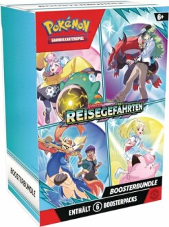 Coffret de cartes Pokémon avec différents personnages
