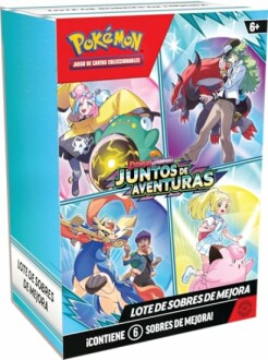 Boîte de jeu de cartes Pokémon avec personnages colorés