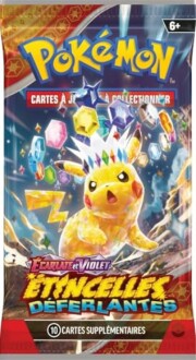 Paquet de cartes Pokémon Écarlate et Violet, étincelles déferlantes.