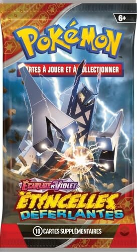 Paquet de cartes Pokémon Étincelles Déferlantes avec illustration