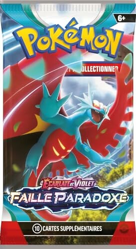 Paquet de cartes Pokémon Écarlate et Violet Faille Paradoxe.