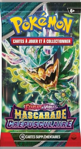 Paquet de cartes Pokémon Écarlate et Violet Mascarade Crépusculaire