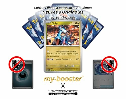 Coffret de cartes Pokémon avec Dialga en vedette.