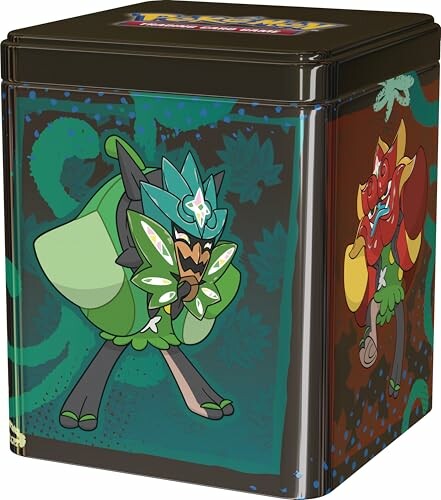 Boîte en métal avec illustrations de Pokémon