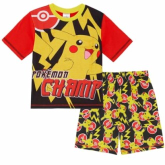 Pyjama pour enfants avec Pikachu et motif Pokémon.