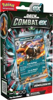 Boîte de deck Pokémon Combat ex avec carte Démolosse ex.